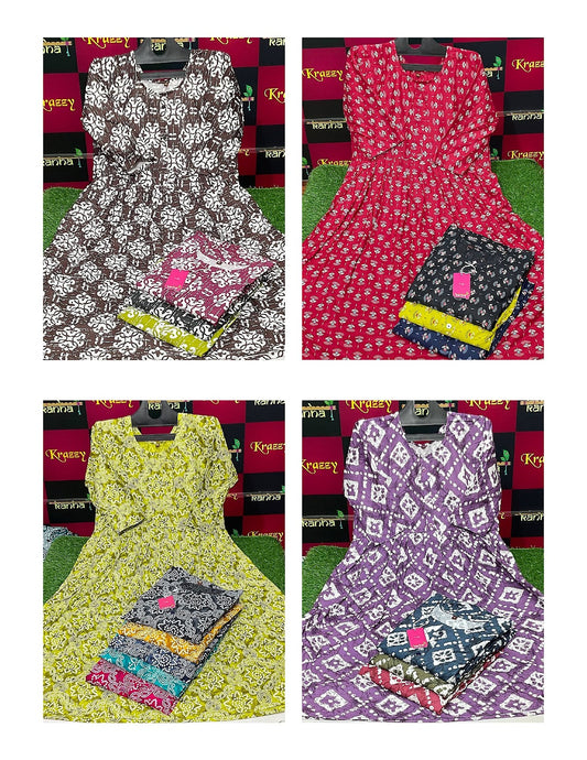 Ossm 1711 Kanha Reyon Kurti With Pocket Wholesaler India