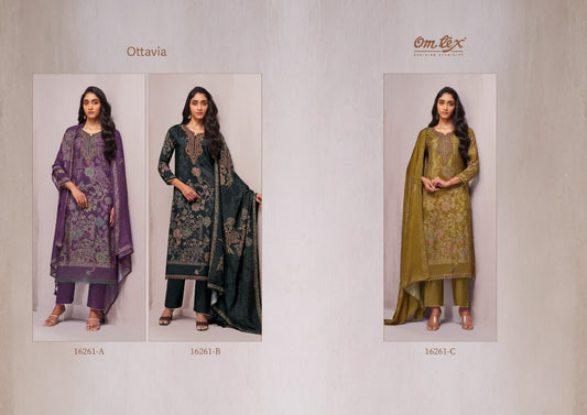 Ottavia Omtex Muslin Silk Pant Style Suits Manufacturer