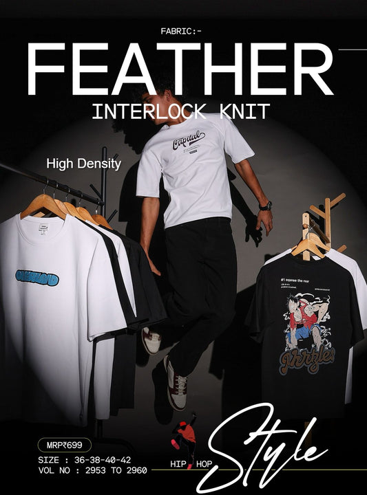 Overisze Vol 2953-2960 High Density Interlock Mens Tshirts Manufacturer