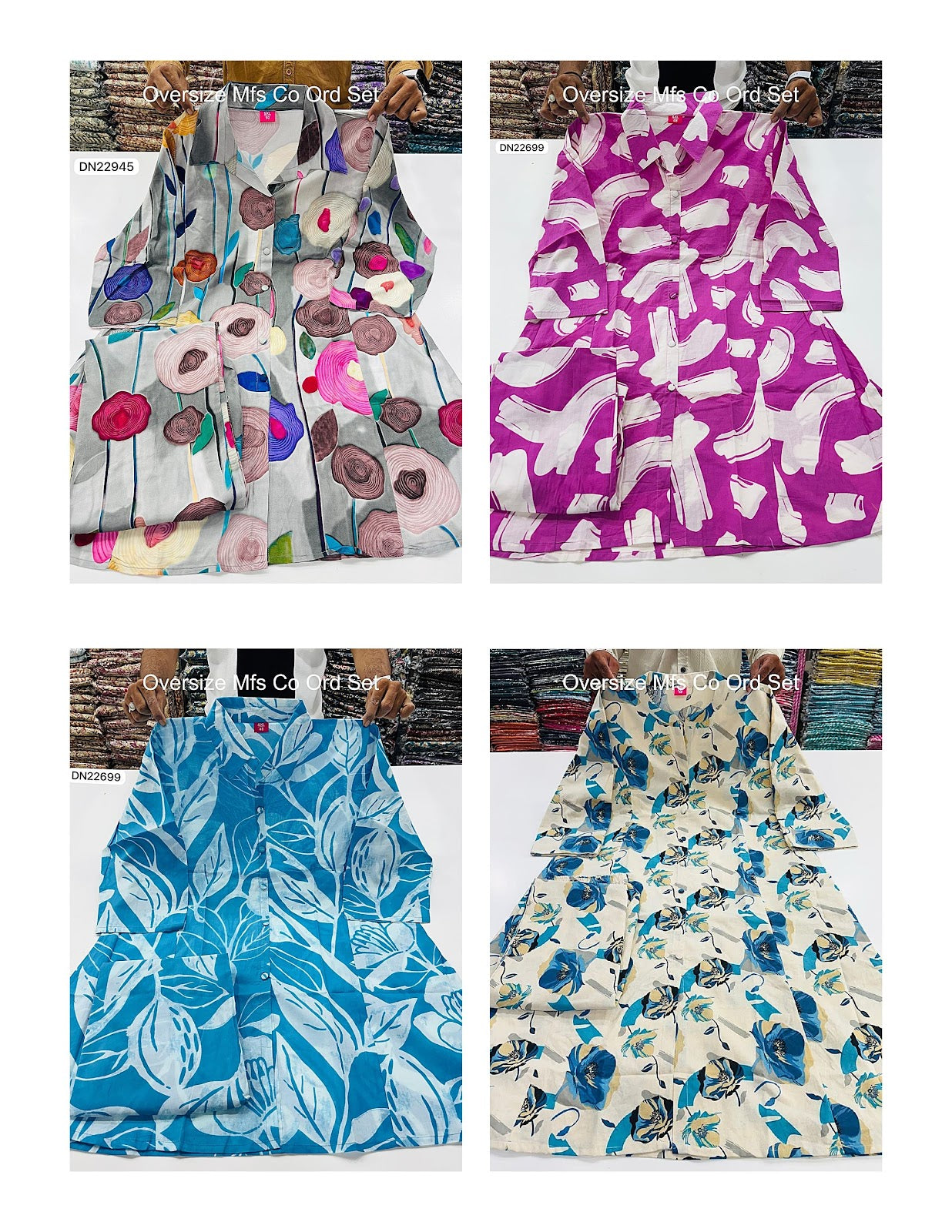 Oversize Mfs Cotton Co Ord Set Wholesaler