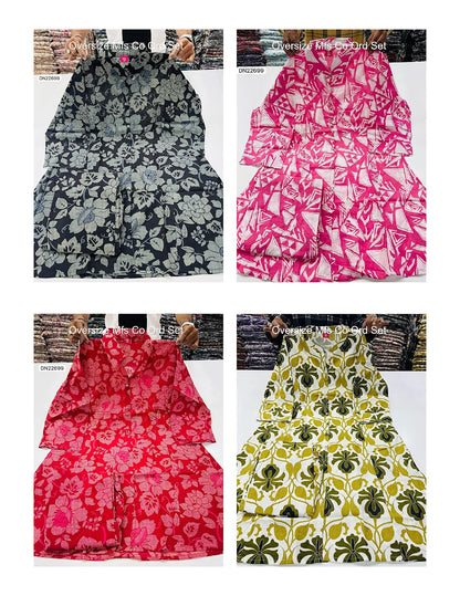 Oversize Mfs Cotton Co Ord Set Wholesaler