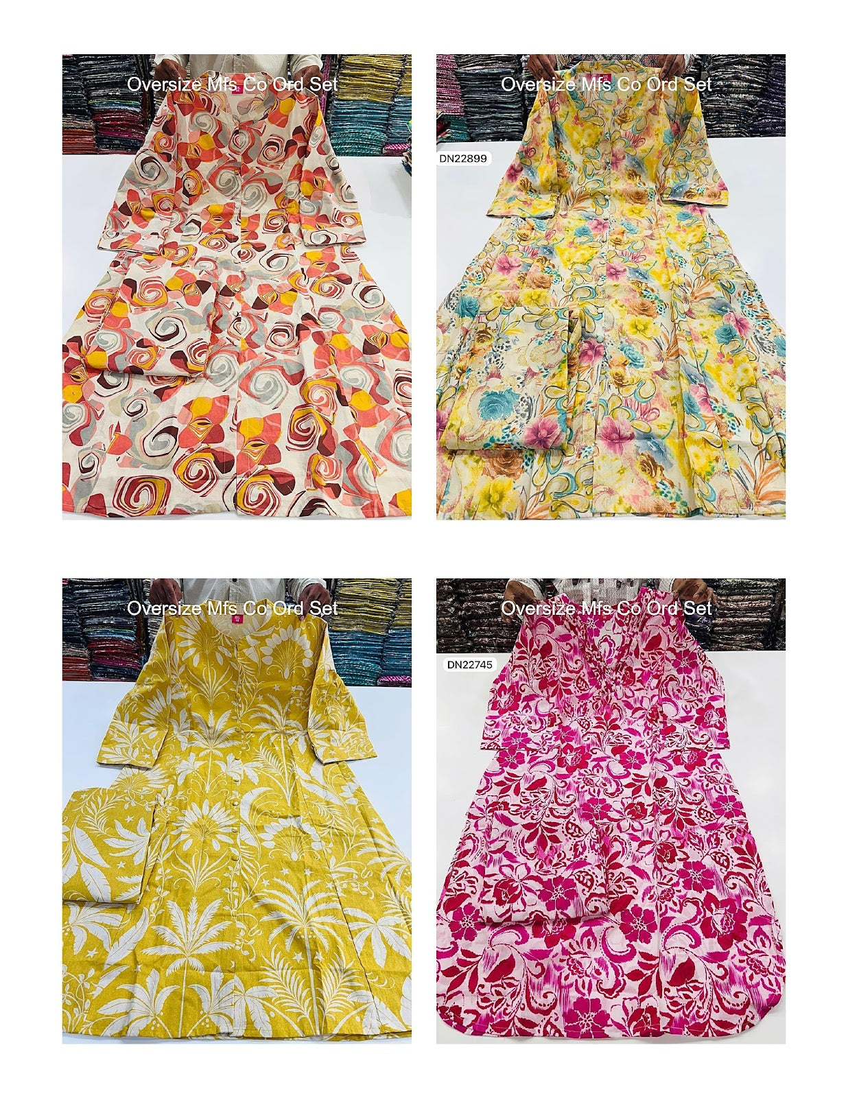 Oversize Mfs Cotton Co Ord Set Wholesaler