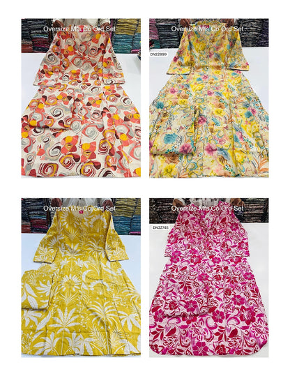 Oversize Mfs Cotton Co Ord Set Wholesaler