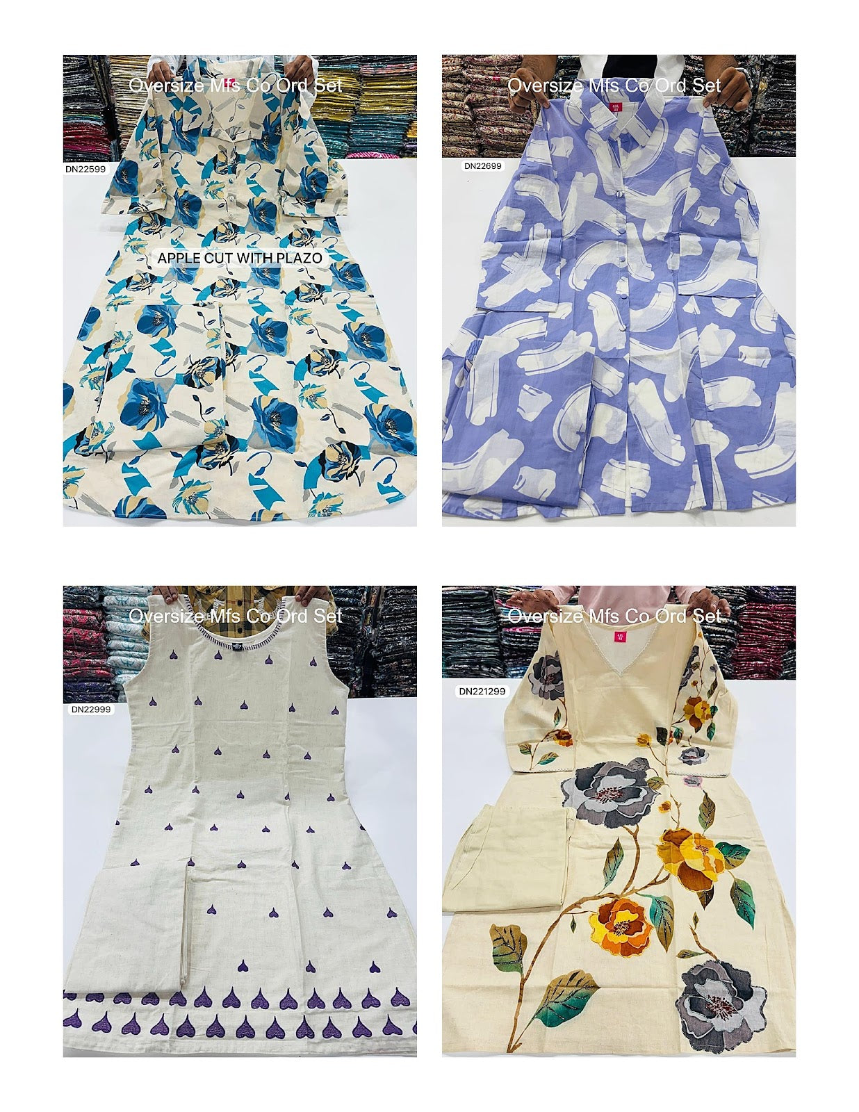 Oversize Mfs Cotton Co Ord Set Wholesaler