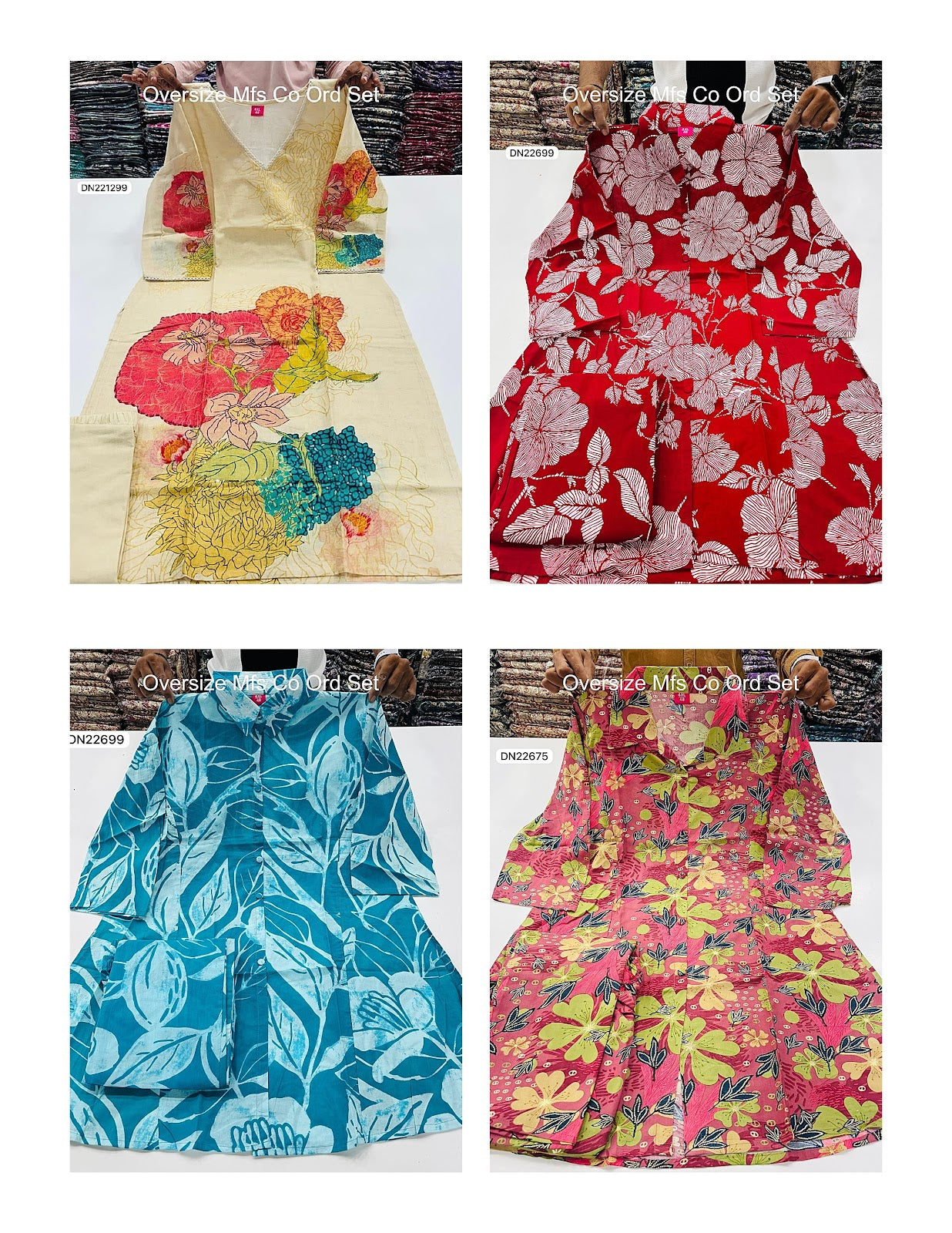 Oversize Mfs Cotton Co Ord Set Wholesaler