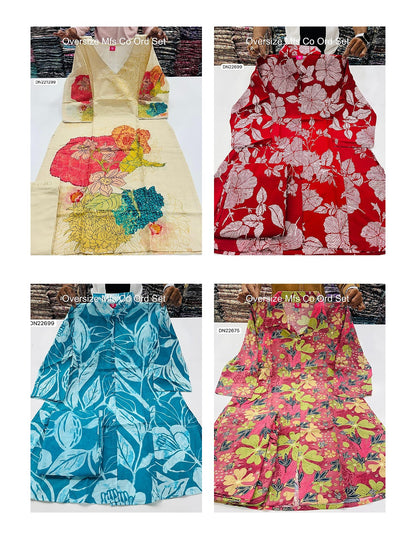 Oversize Mfs Cotton Co Ord Set Wholesaler