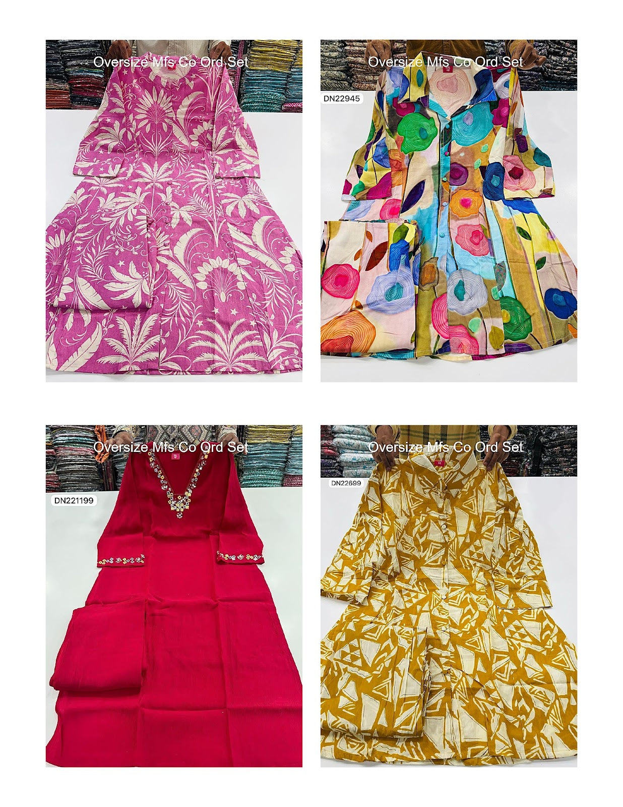 Oversize Mfs Cotton Co Ord Set Wholesaler