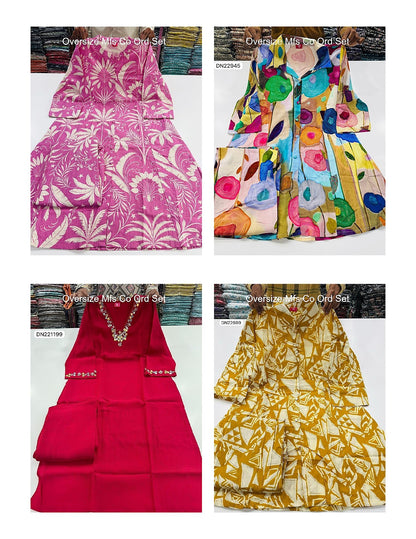 Oversize Mfs Cotton Co Ord Set Wholesaler