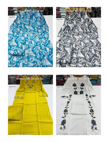 Oversize Mfs Cotton Co Ord Set Wholesaler