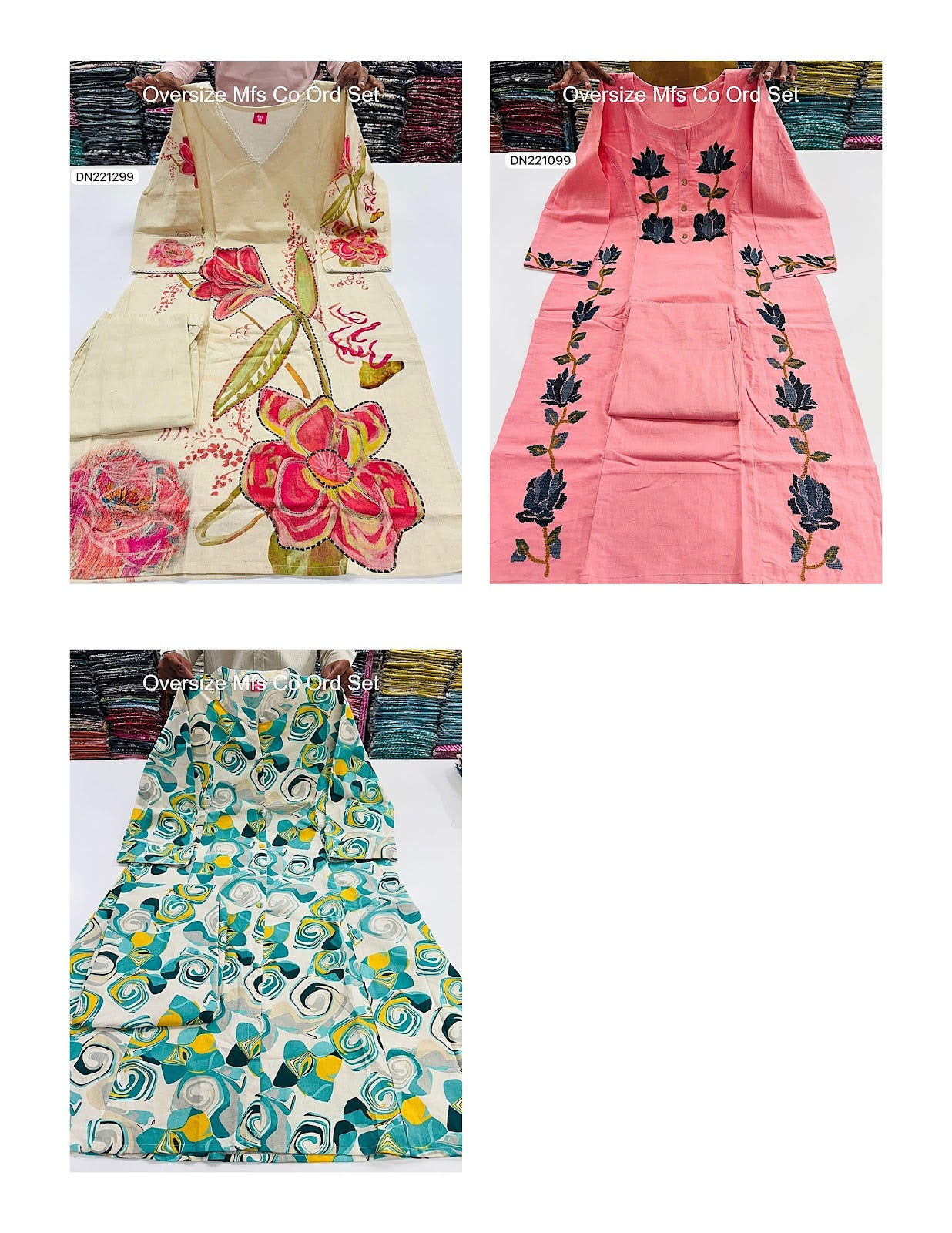 Oversize Mfs Cotton Co Ord Set Wholesaler