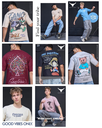 Oversize Series No 660 Radiology Cotton Looper Mens Tshirts Exporter India