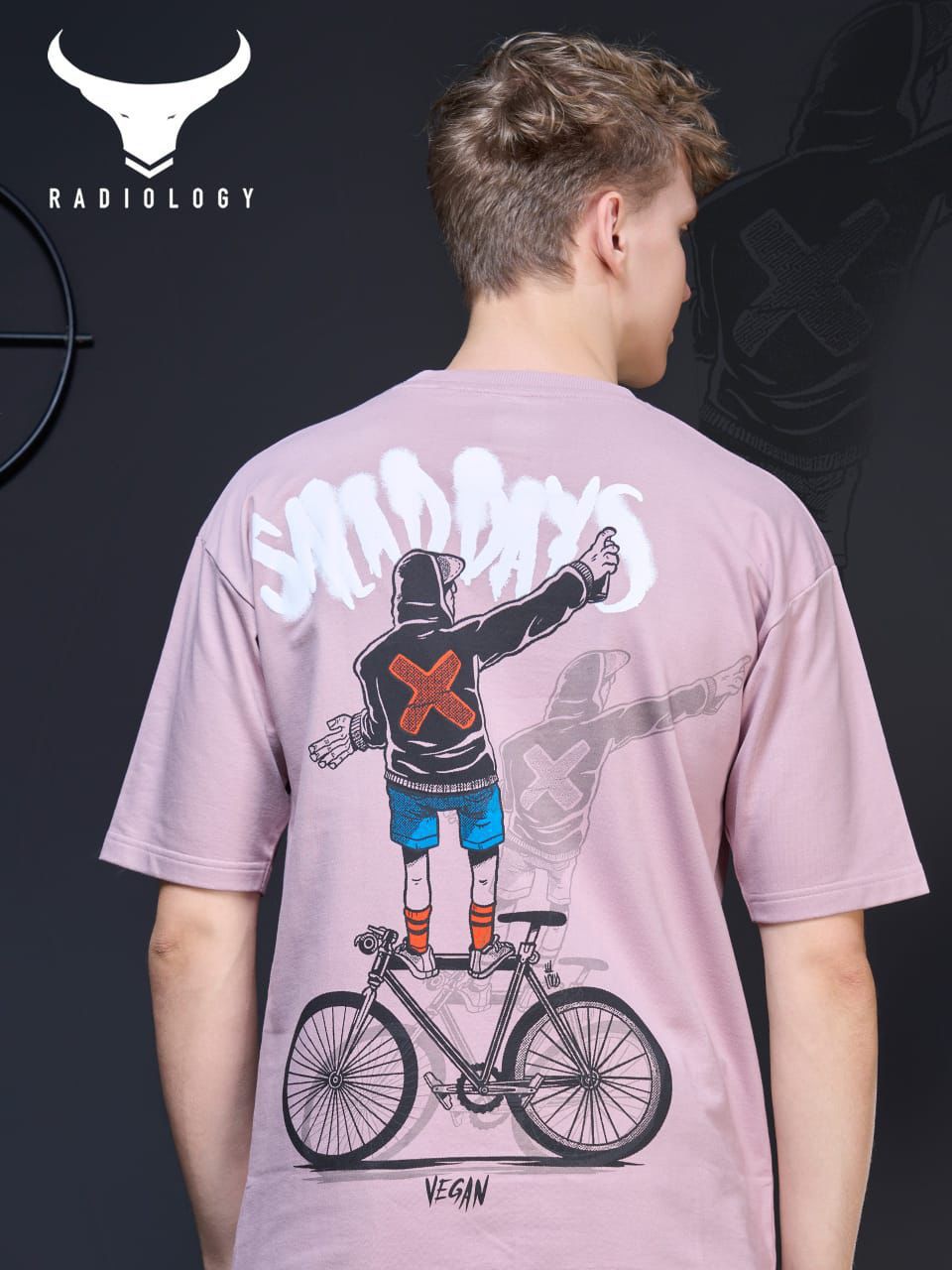 Oversize Series No 660 Radiology Cotton Looper Mens Tshirts Exporter India