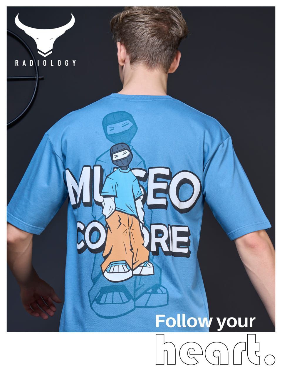 Oversize Series No 660 Radiology Cotton Looper Mens Tshirts Exporter India