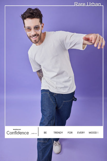 Oversize Vol 5886 Rare Urban Jacquard Knit Mens Tshirts Manufacturer India