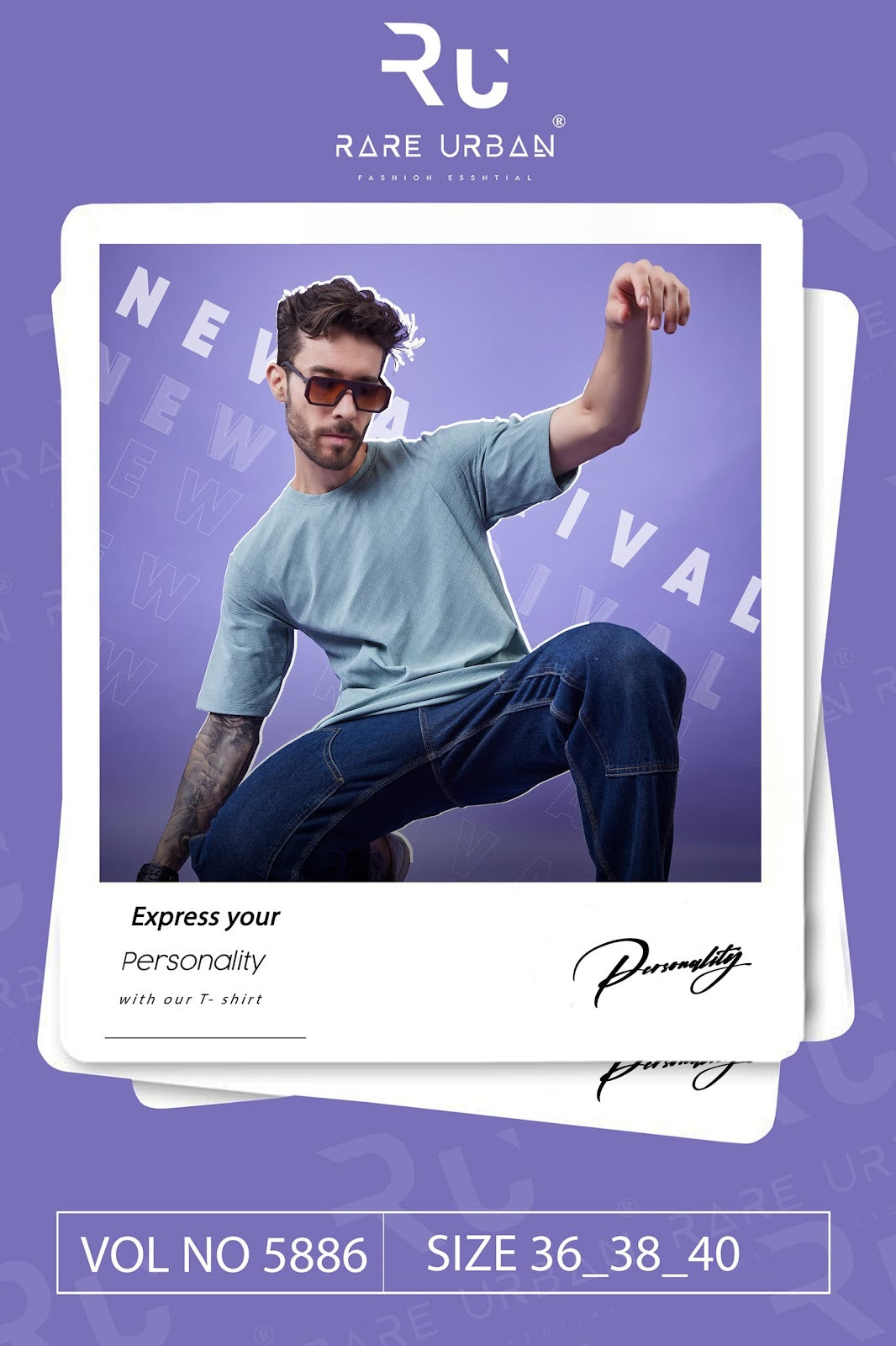 Oversize Vol 5886 Rare Urban Jacquard Knit Mens Tshirts Manufacturer India
