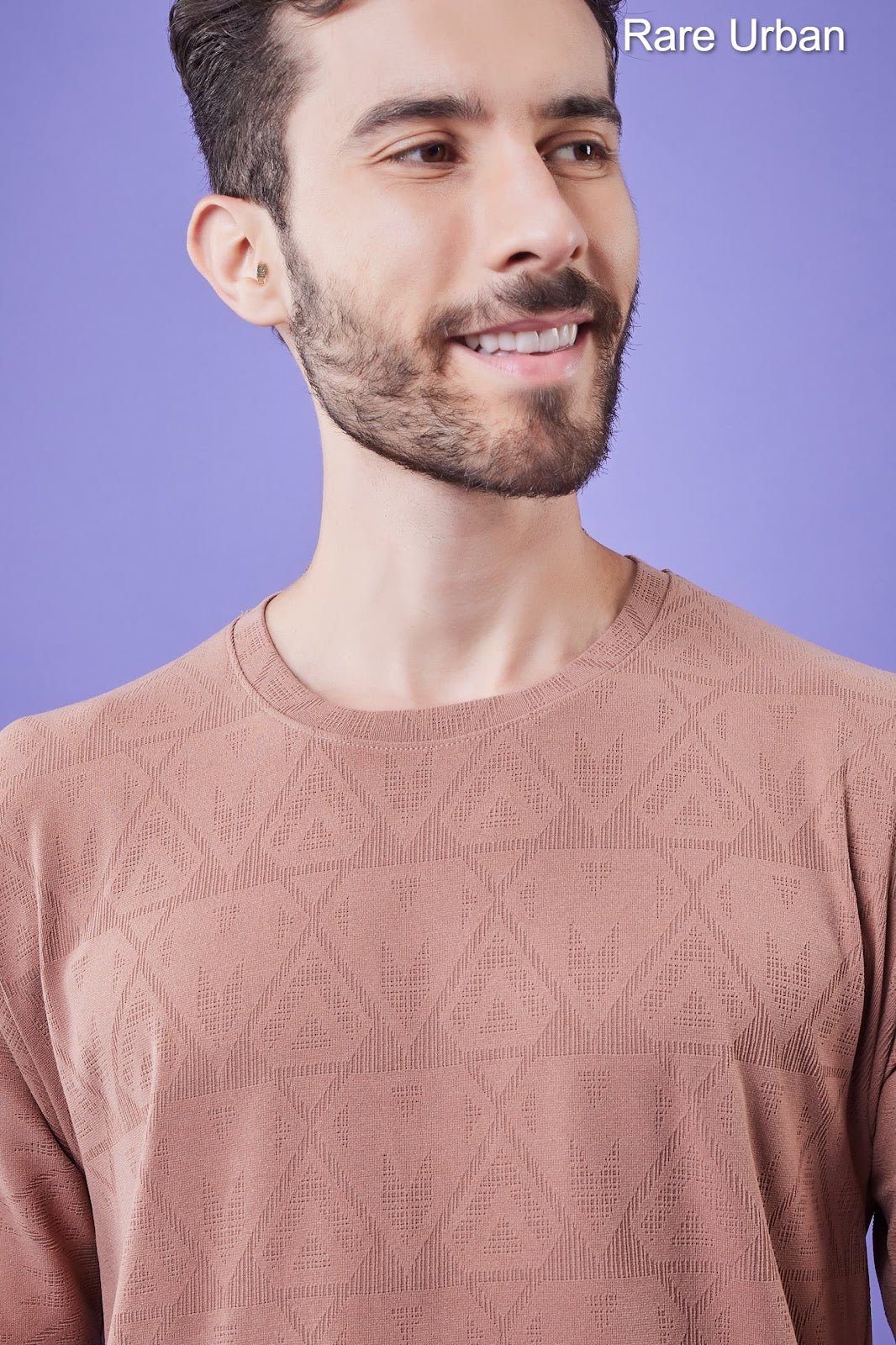 Oversize Vol 5886 Rare Urban Jacquard Knit Mens Tshirts Manufacturer India