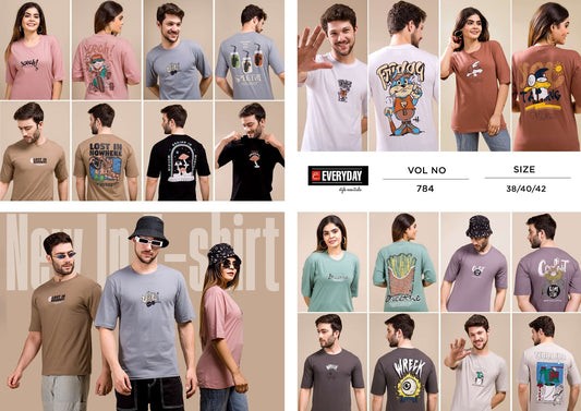 Oversize Vol 784 Everyday Biowash Unisex Tshirt Wholesaler