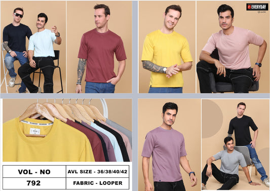 Oversize Vol 792 Everyday Looper Mens Tshirts Supplier Ahmedabad