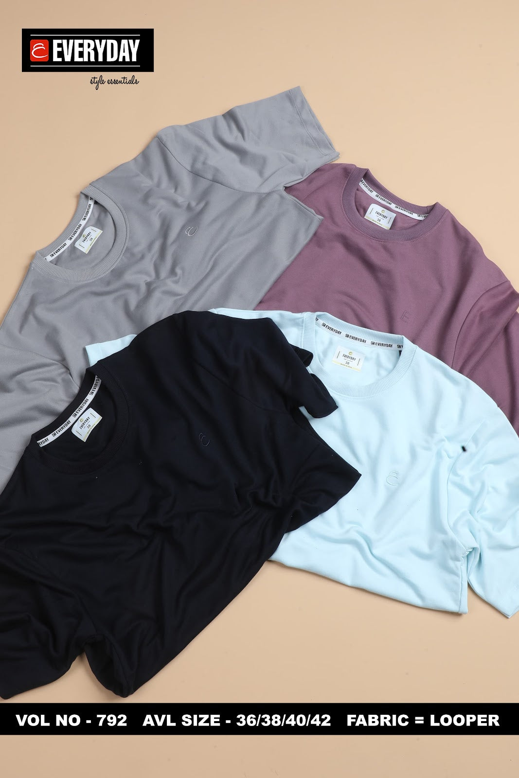 Oversize Vol 792 Everyday Looper Mens Tshirts Supplier Ahmedabad