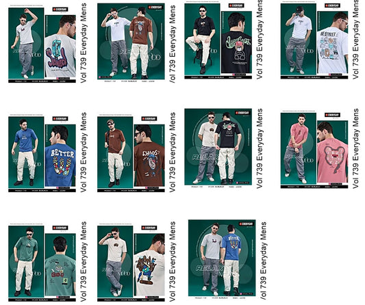 Oversized Vol 739 Everyday Looper Mens Tshirts Wholesaler India