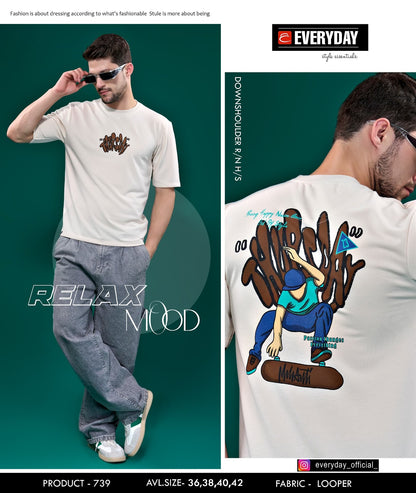 Oversized Vol 739 Everyday Looper Mens Tshirts Wholesaler India