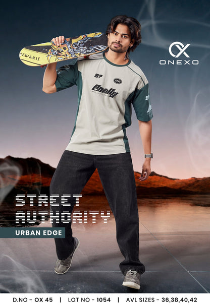 Ox 45 Onexo Fake Cotton Mens Tshirts Wholesaler Ahmedabad