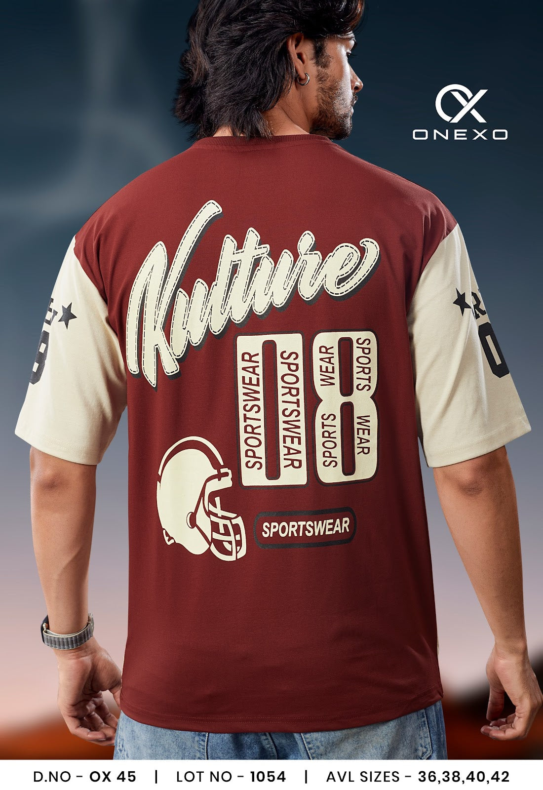 Ox 45 Onexo Fake Cotton Mens Tshirts Wholesaler Ahmedabad