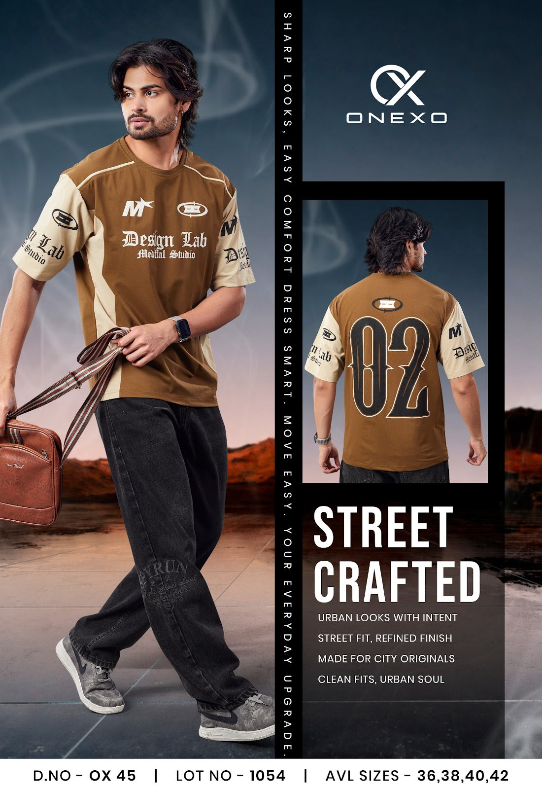 Ox 45 Onexo Fake Cotton Mens Tshirts Wholesaler Ahmedabad
