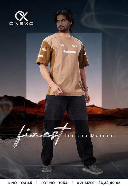 Ox 45 Onexo Fake Cotton Mens Tshirts Wholesaler Ahmedabad