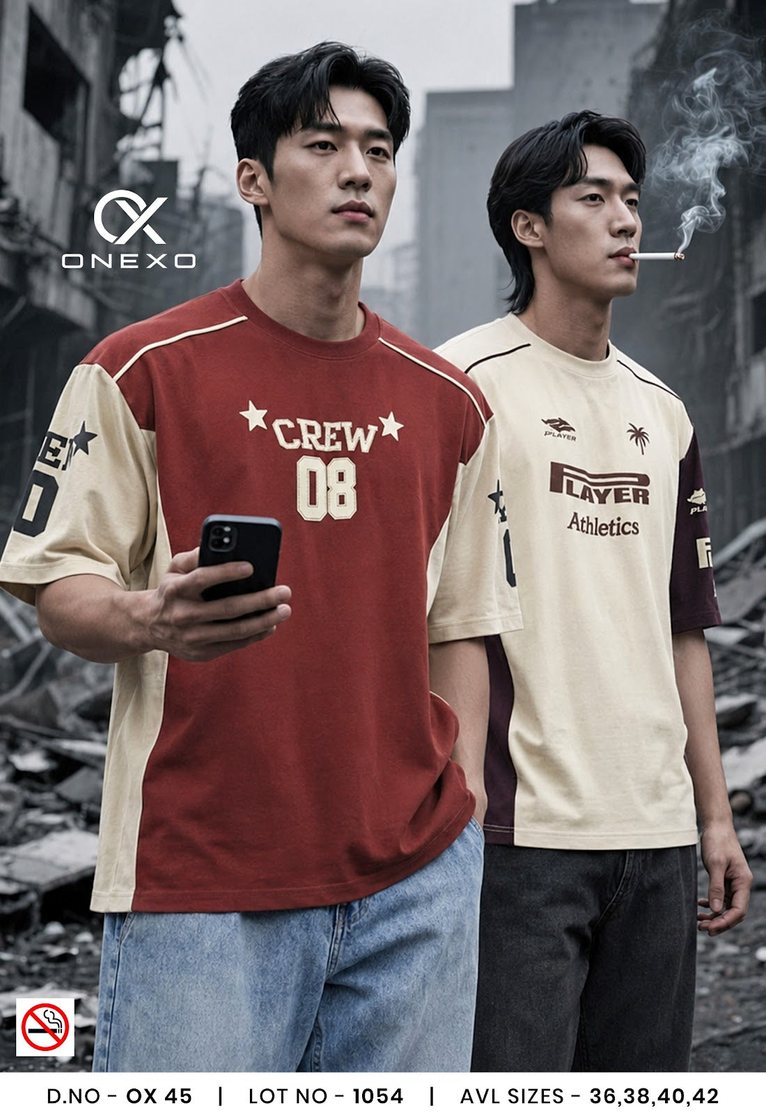 Ox 45 Onexo Fake Cotton Mens Tshirts Wholesaler Ahmedabad