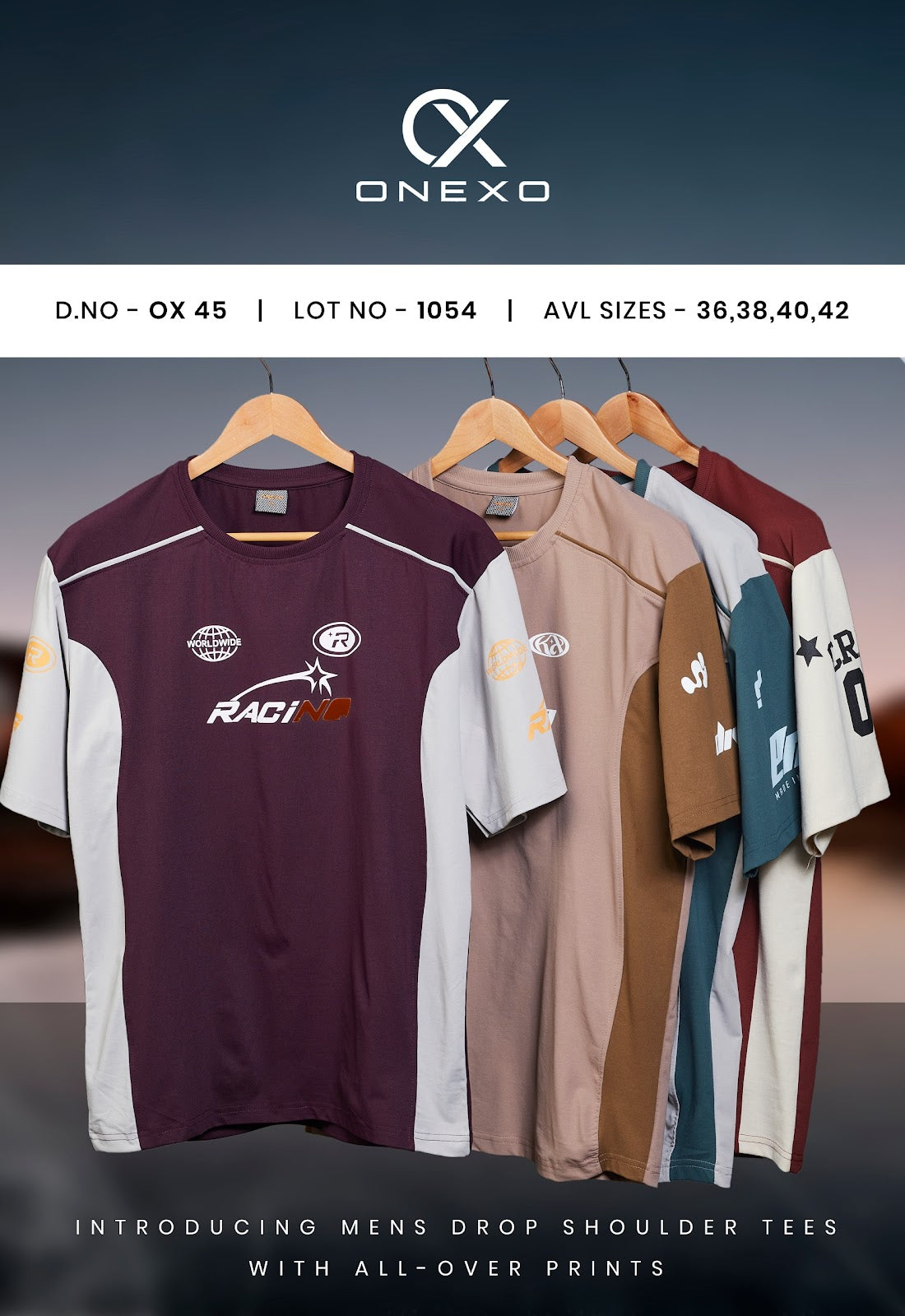 Ox 45 Onexo Fake Cotton Mens Tshirts Wholesaler Ahmedabad