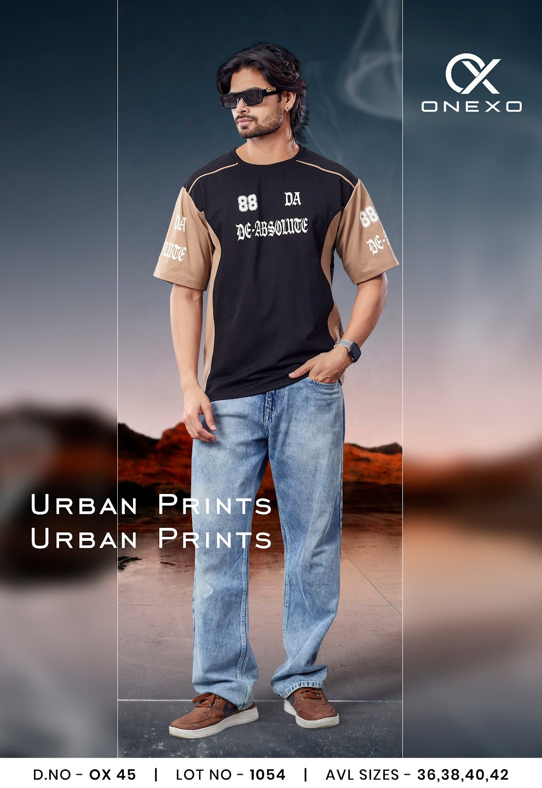 Ox 45 Onexo Fake Cotton Mens Tshirts Wholesaler Ahmedabad