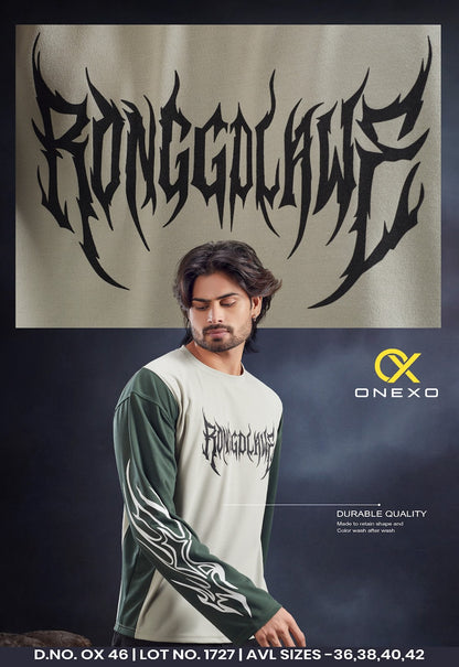 Ox 46 Full Sleeves Onexo Cotton Mens Tshirts Manufacturer