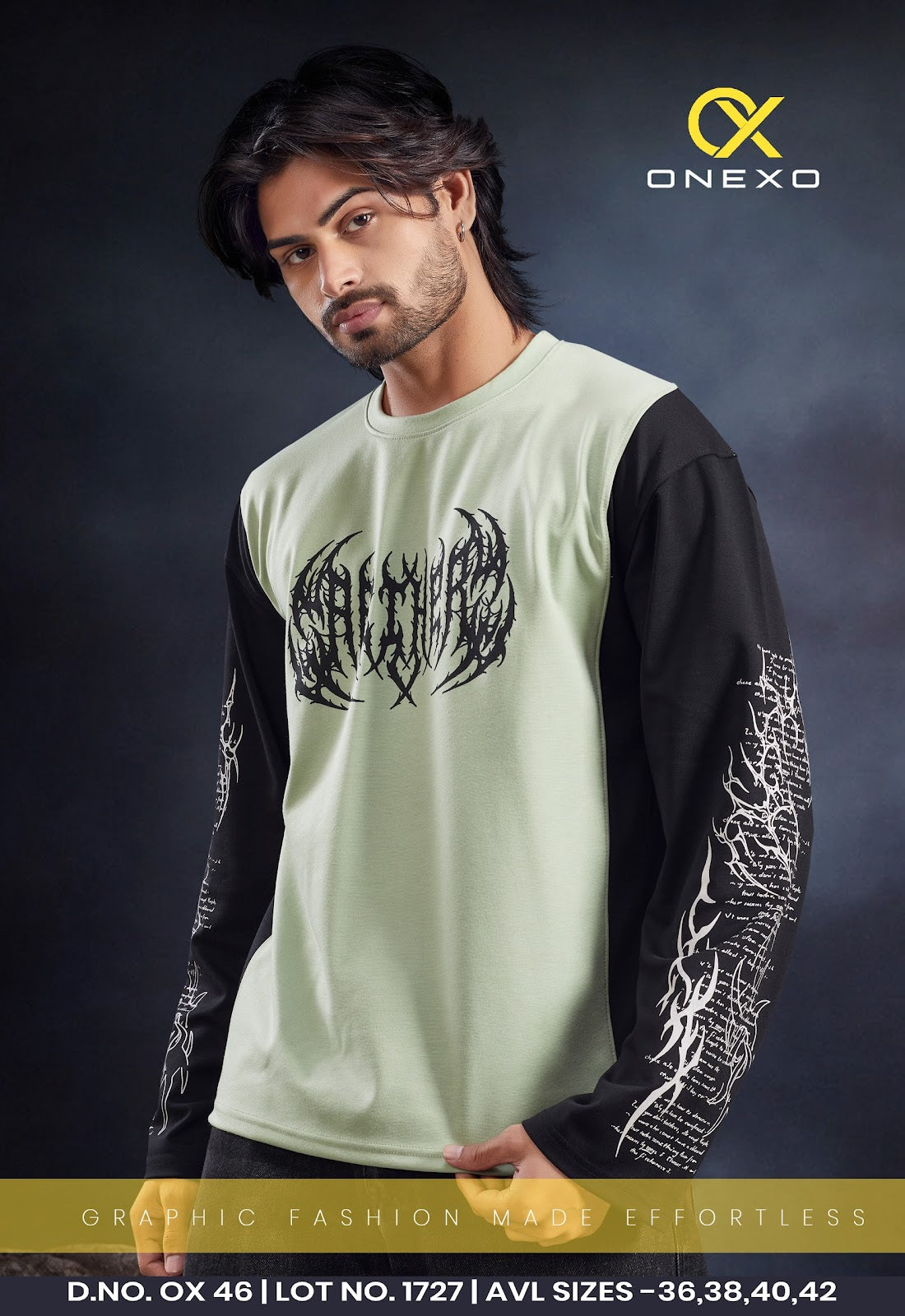 Ox 46 Full Sleeves Onexo Cotton Mens Tshirts Manufacturer