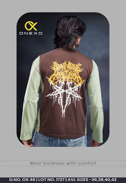 Ox 46 Full Sleeves Onexo Cotton Mens Tshirts Manufacturer
