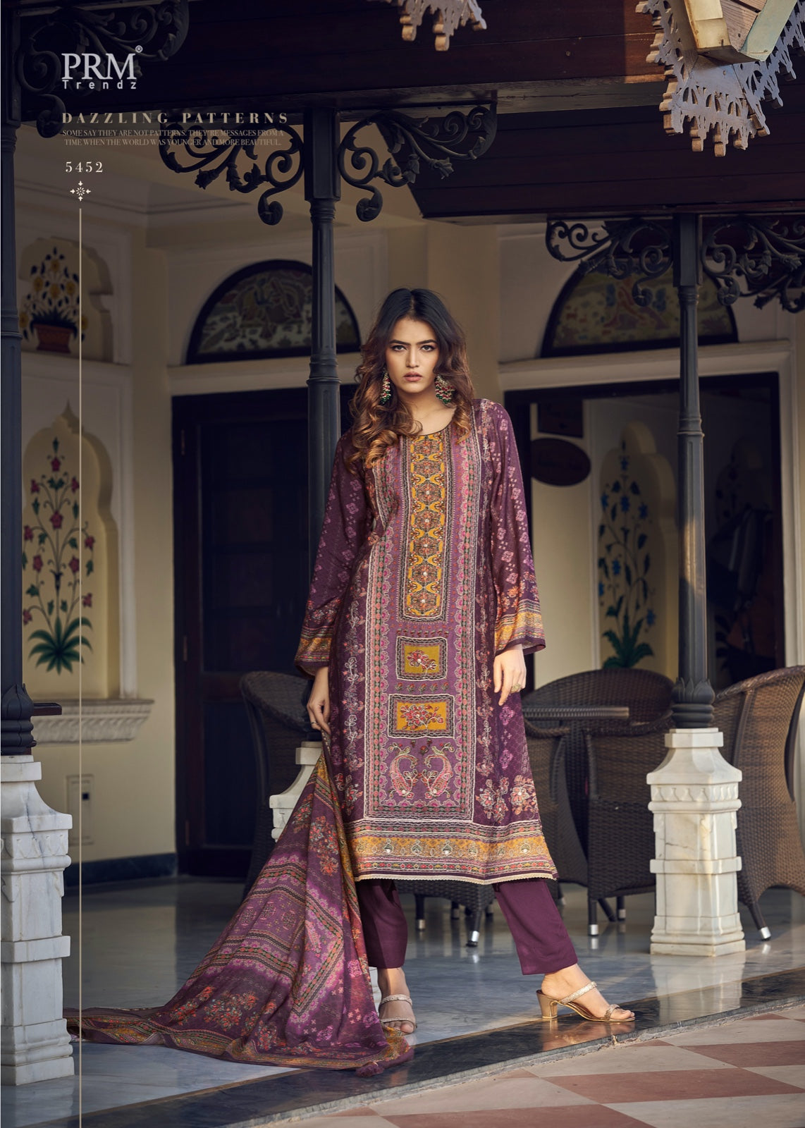 Ozara Prm Trendz Muslin Silk Pant Style Suits