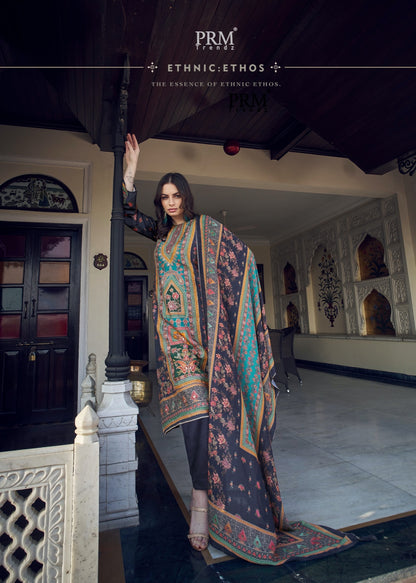 ओज़ारा प्रम ट्रेंड्ज़ मसलिन सिल्क पैंट स्टाइल सूट