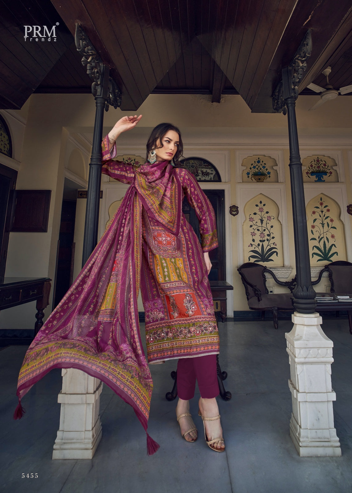 Ozara Prm Trendz Muslin Silk Pant Style Suits