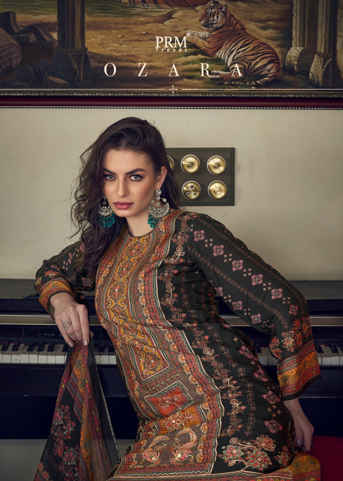 Ozara Prm Trendz Muslin Silk Pant Style Suits