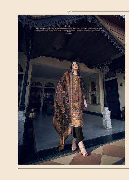 ओज़ारा प्रम ट्रेंड्ज़ मसलिन सिल्क पैंट स्टाइल सूट