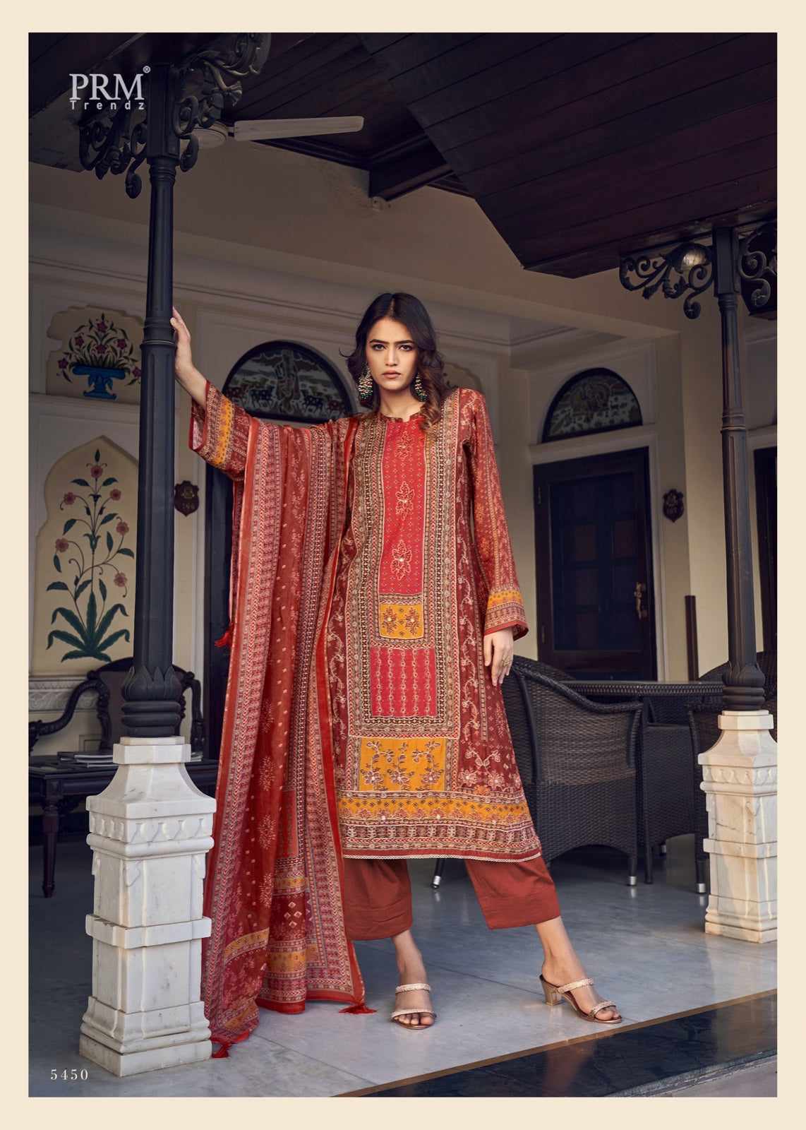 Ozara Prm Trendz Muslin Silk Pant Style Suits