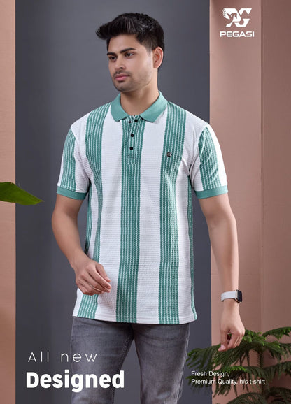 P260 Pegasi Waffle Mens Tshirts Exporter Gujarat