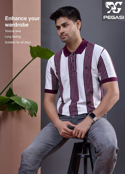 P260 Pegasi Waffle Mens Tshirts Exporter Gujarat