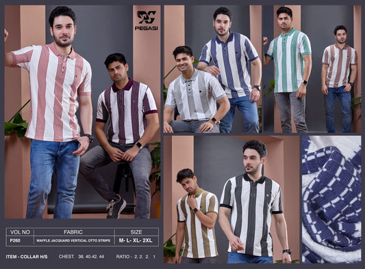 P260 Pegasi Waffle Mens Tshirts Exporter Gujarat
