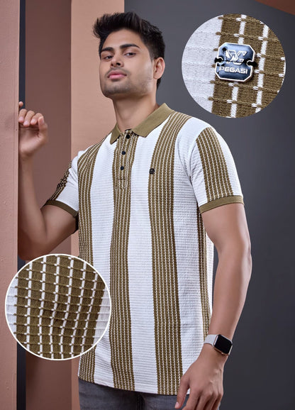 P260 Pegasi Waffle Mens Tshirts Exporter Gujarat