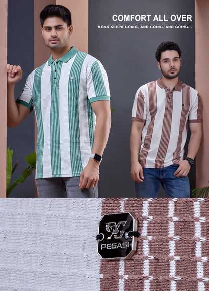 P260 Pegasi Waffle Mens Tshirts Exporter Gujarat