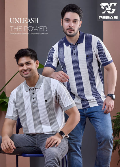 P260 Pegasi Waffle Mens Tshirts Exporter Gujarat