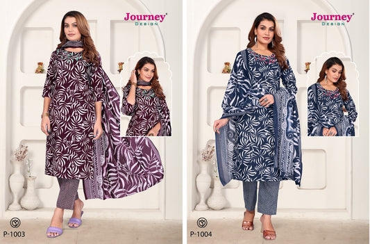 P 1003-1004 Journey Design Readymade Pant Style Suits Supplier