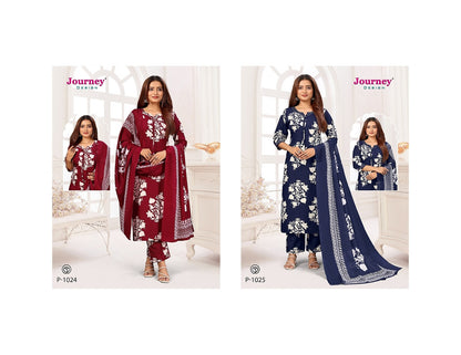 P 1024-1025 Journey Design Tesla Readymade Pant Style Suits Wholesale Rate