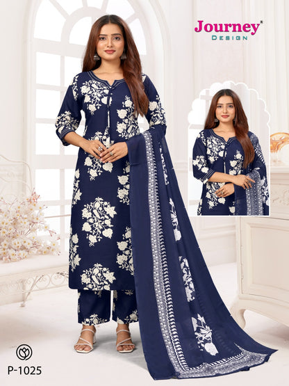 P 1024-1025 Journey Design Tesla Readymade Pant Style Suits Wholesale Rate